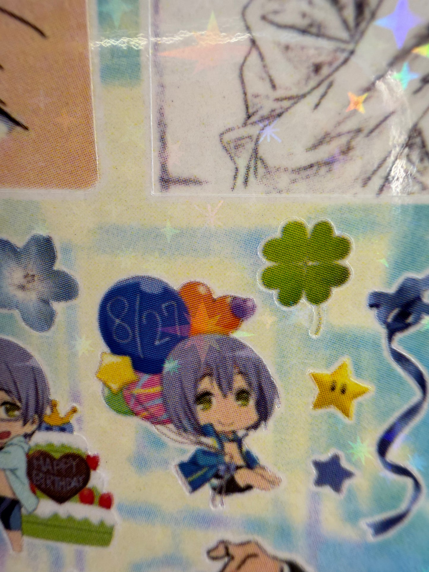 E1 Free! (Iwatobi Swim Club) Sticker Sheet