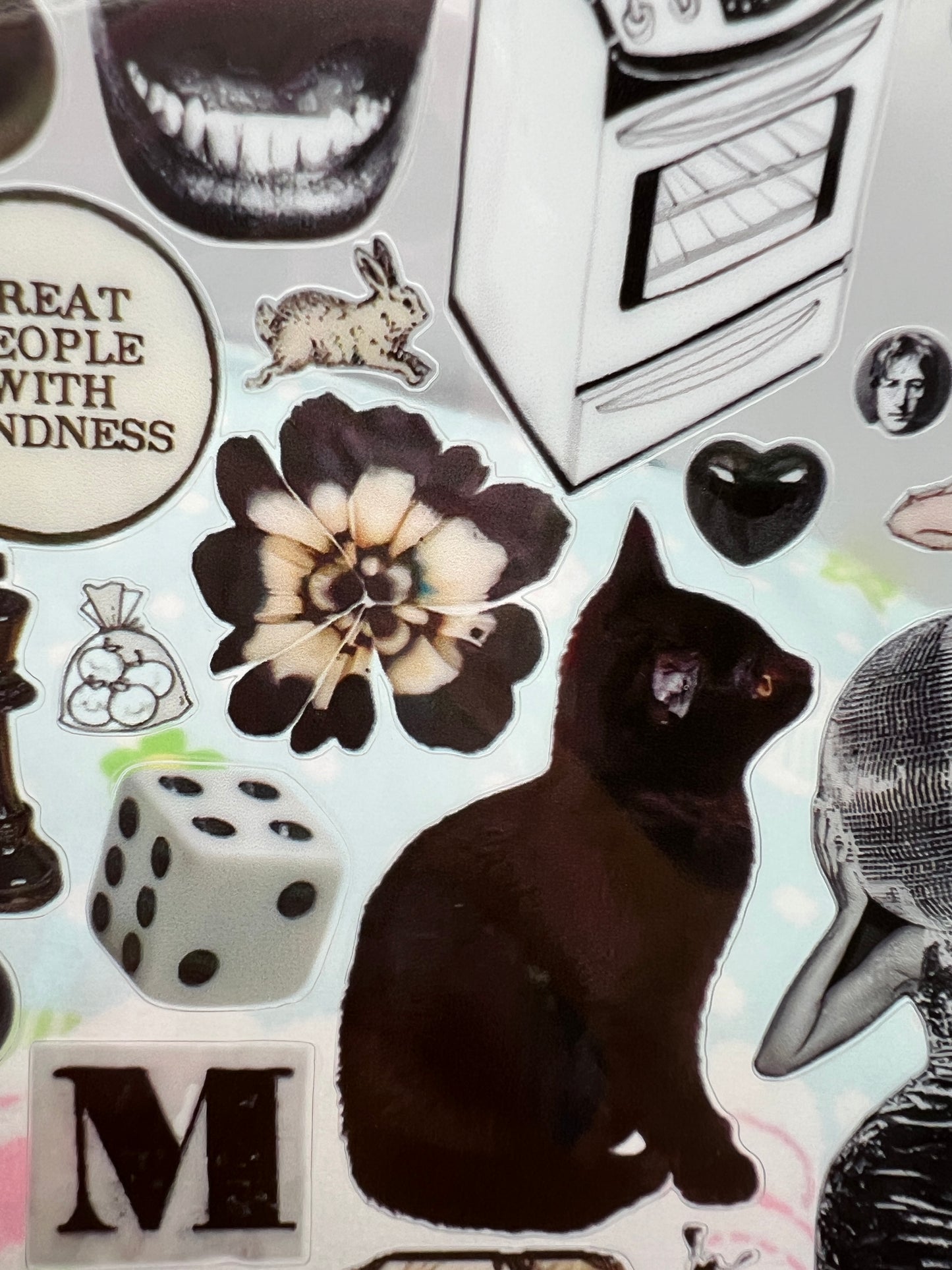 ♡Goth Black Sticker Sheet♡