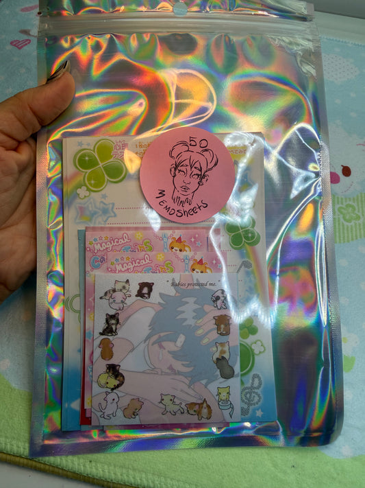 50 Piece Assorted Memo Sheets