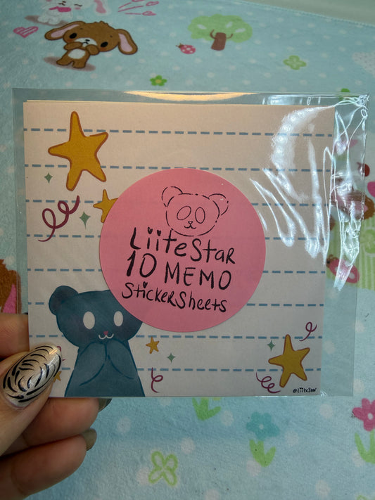 LiiteStar Sticker Memo Sheets
