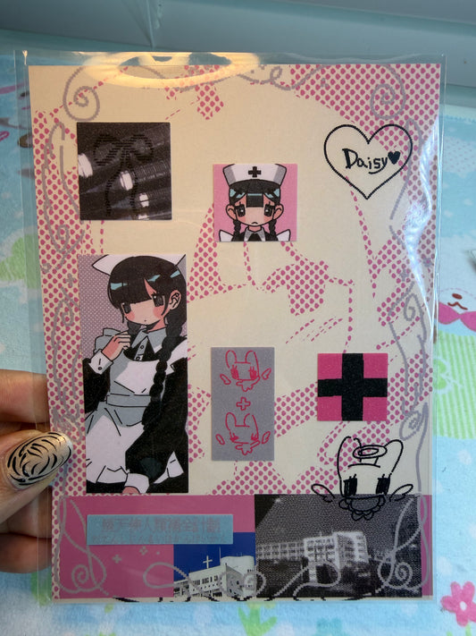 Cacacerulean Daisy Sticker Sheet