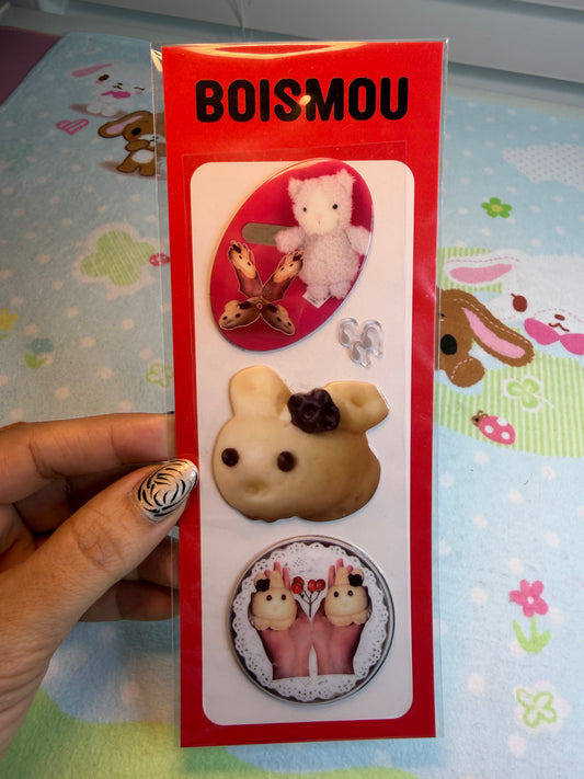 Boismou Dumpling Puffy Stickers