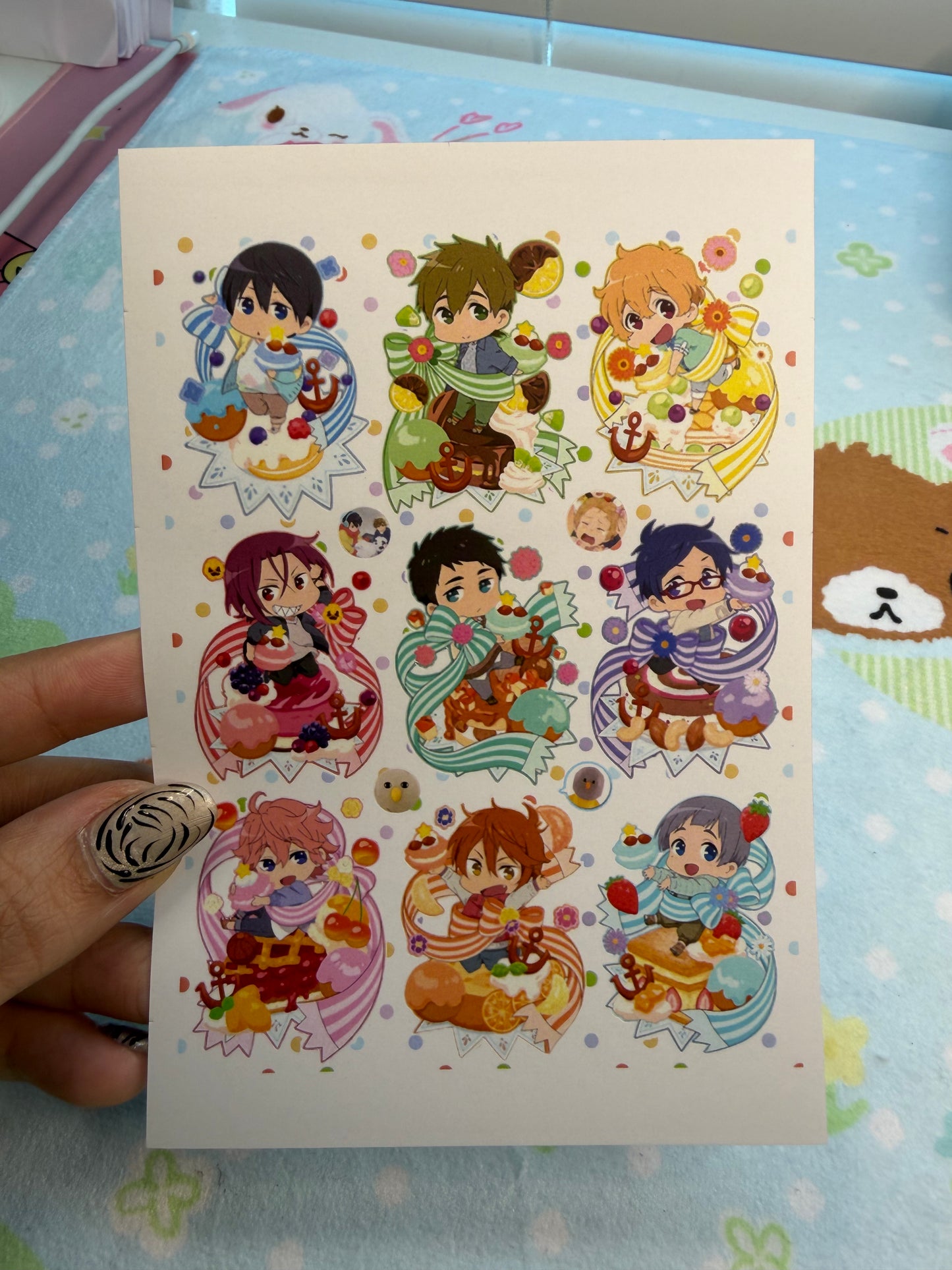 EB Free! (Iwatobi Swim Club) Sticker Sheet