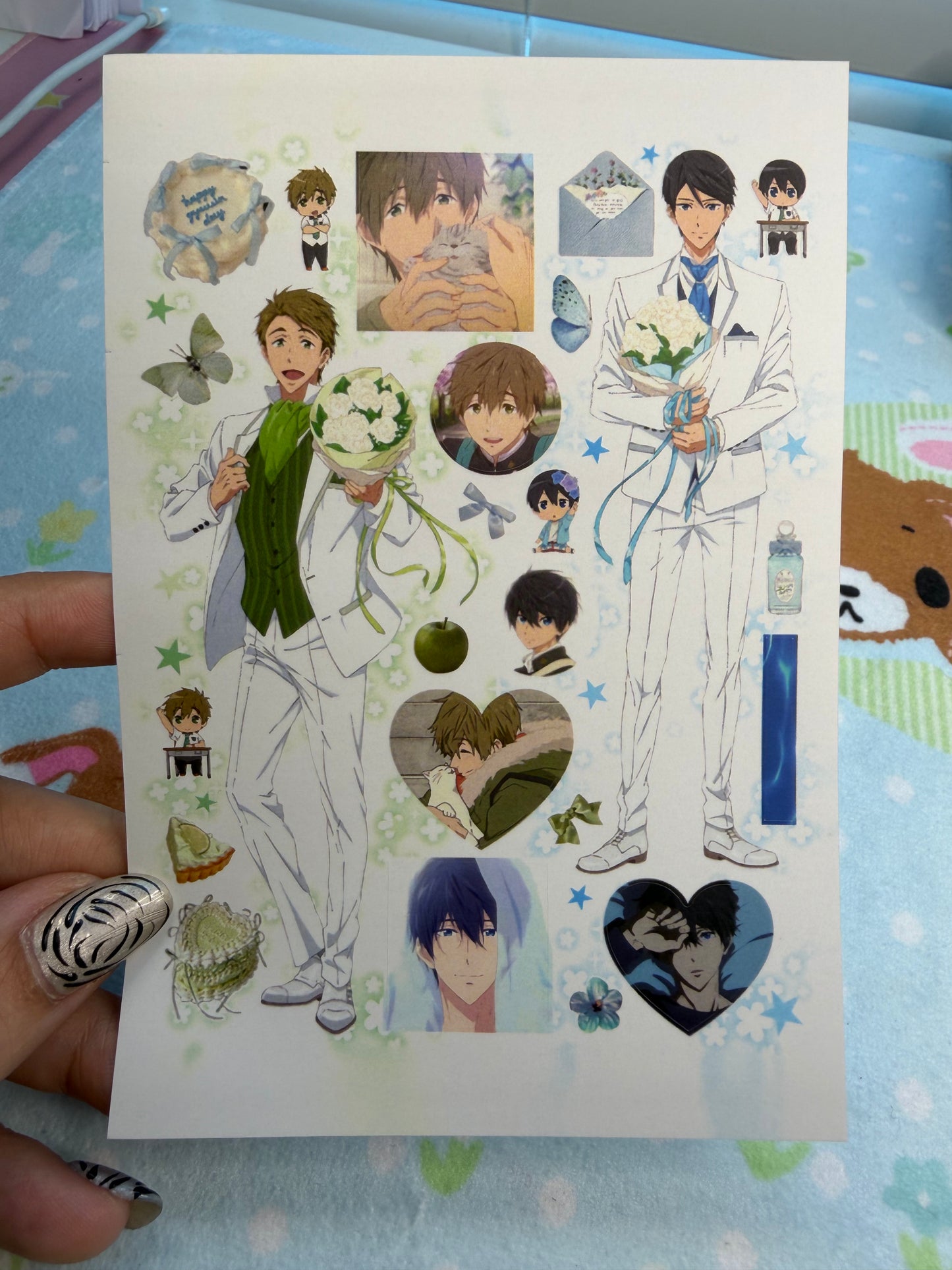 EE Free! (Iwatobi Swim Club) Sticker Sheet