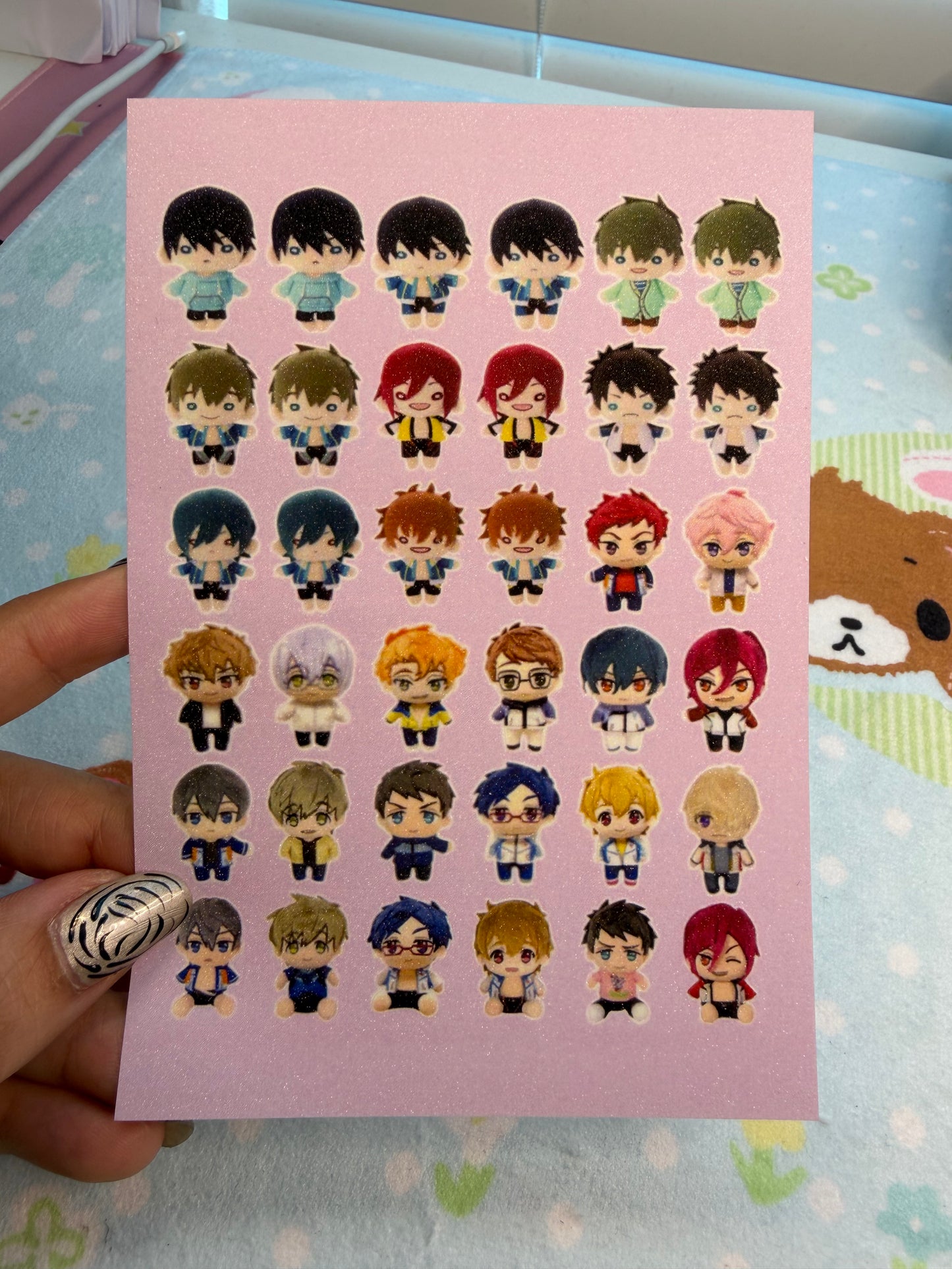 EF Free! (Iwatobi Swim Club) Sticker Sheet