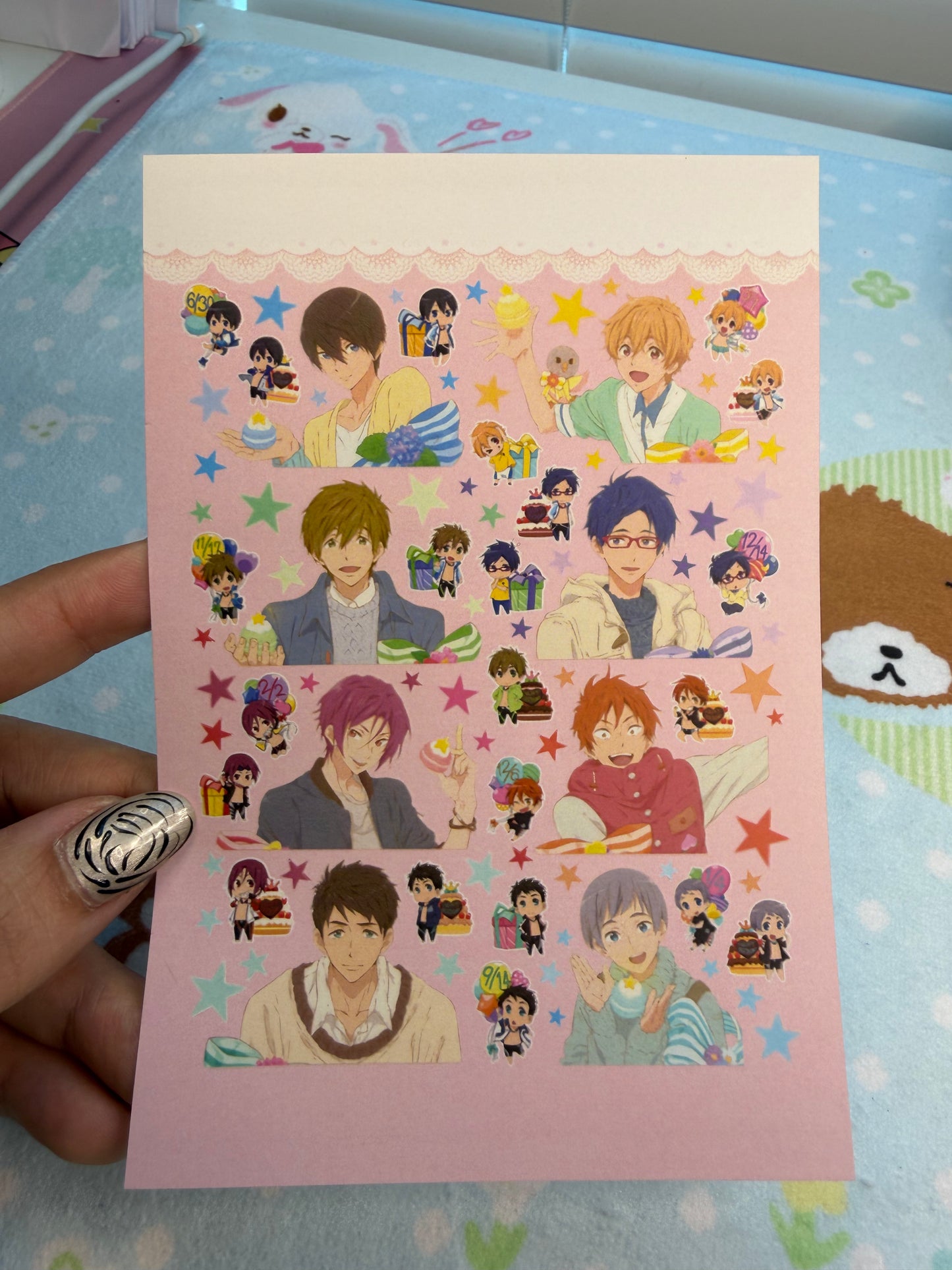EG Free! (Iwatobi Swim Club) Sticker Sheet