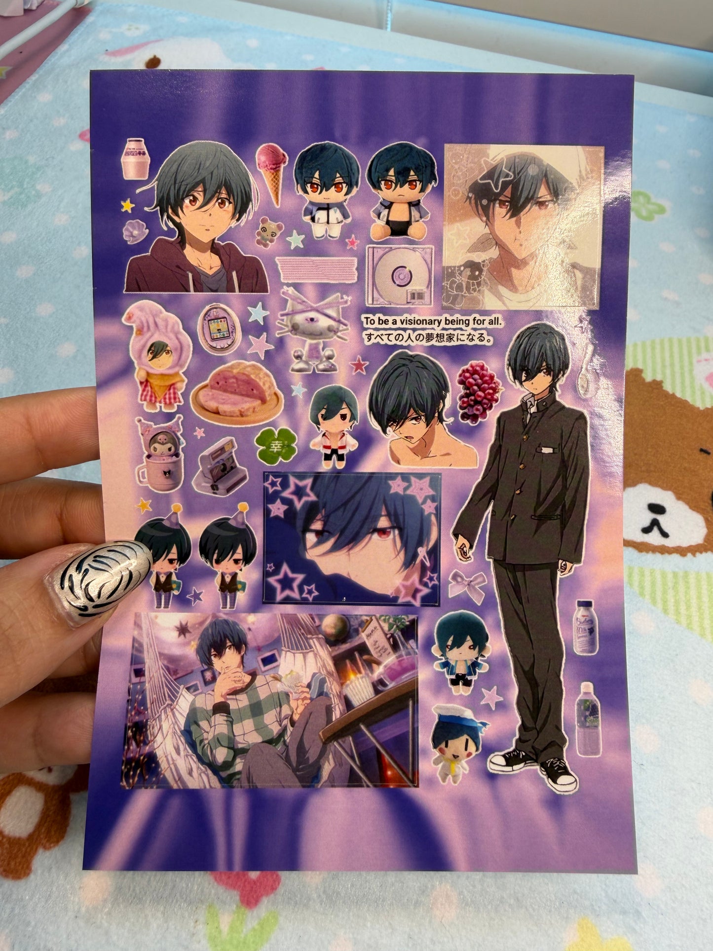 EJ Free! (Iwatobi Swim Club) Sticker Sheet