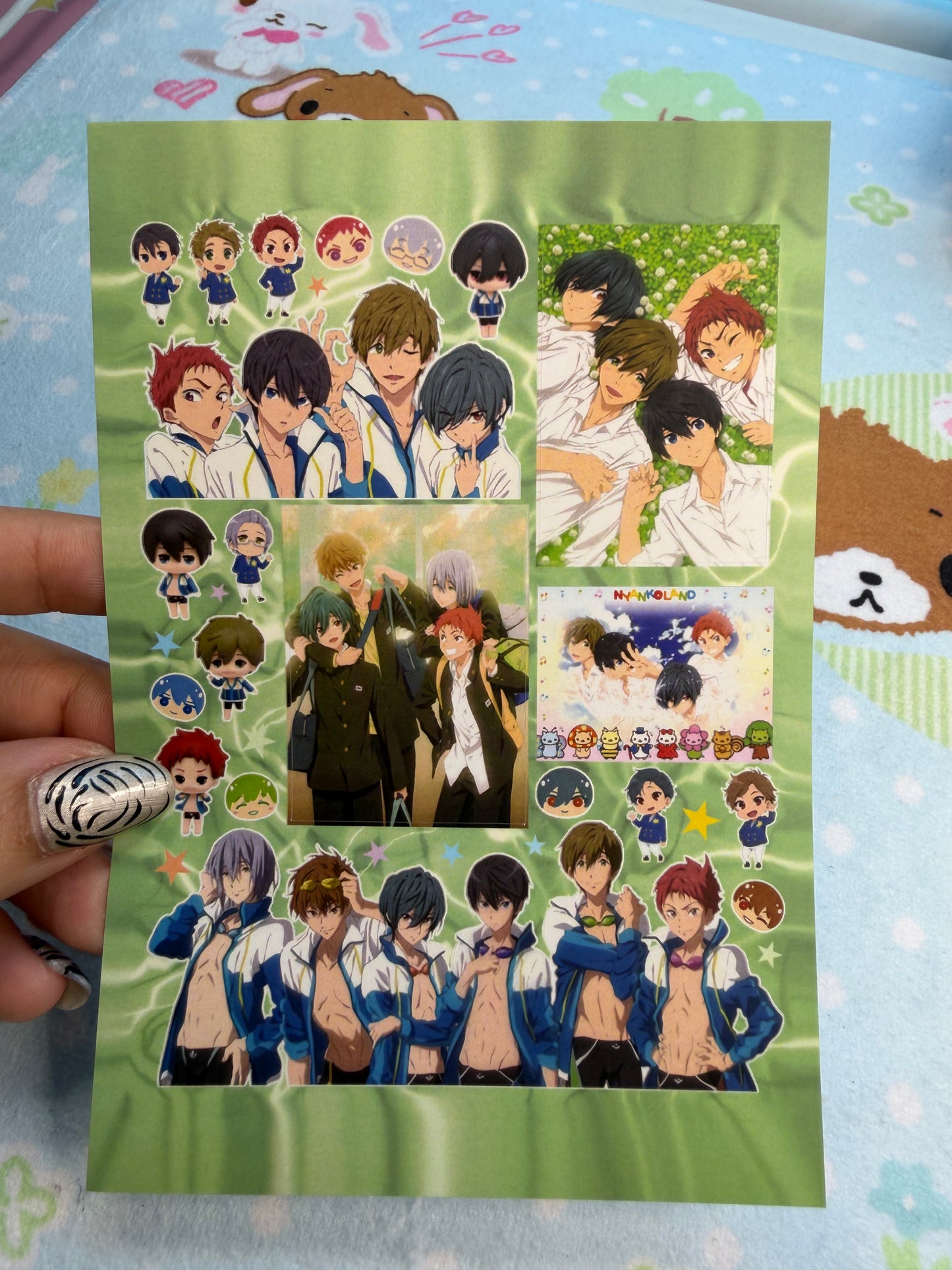 ES Free! (Iwatobi Swim Club) Sticker Sheet
