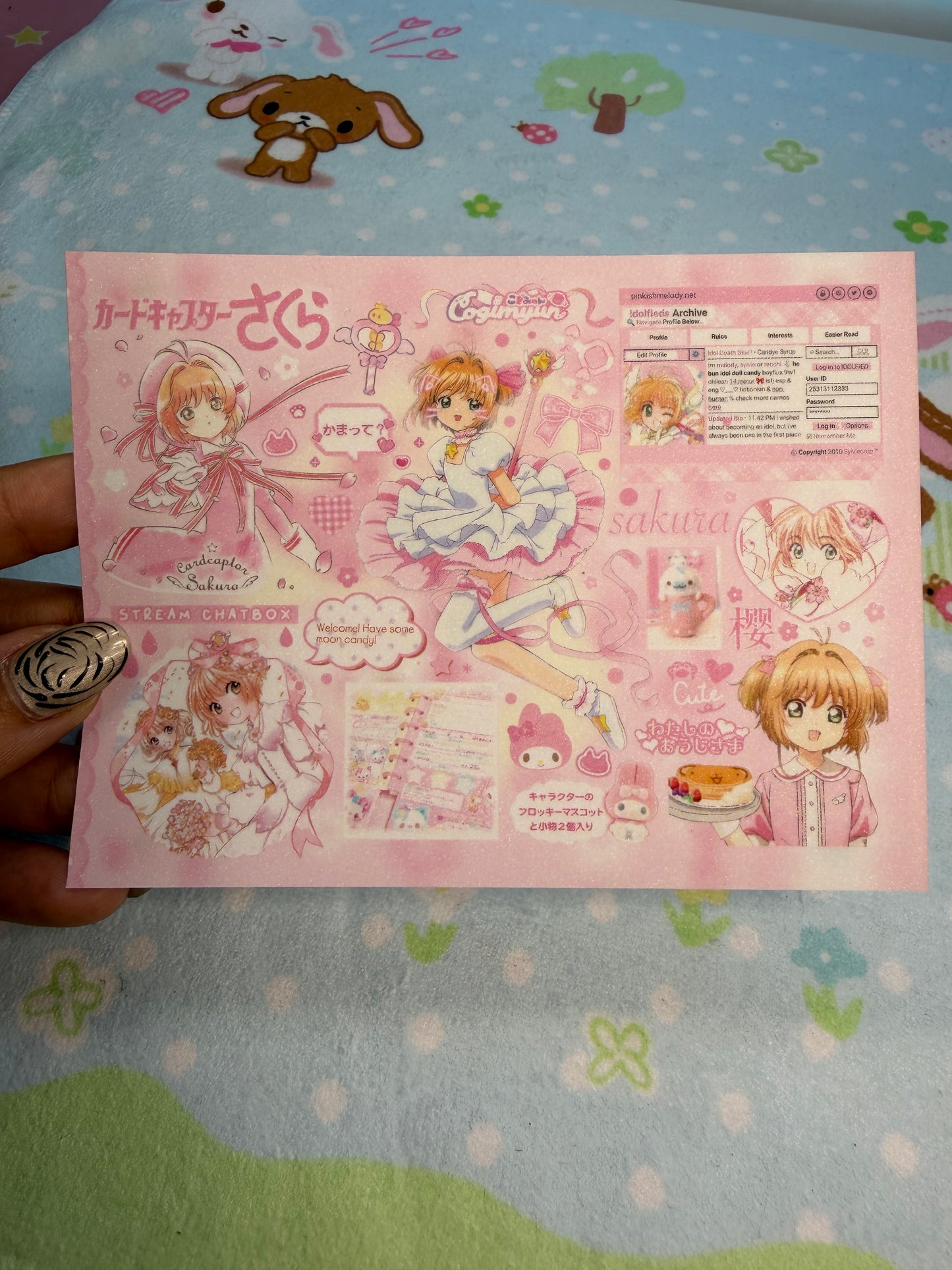 SSA Cardcaptor Sakura Anime Sticker Sheet