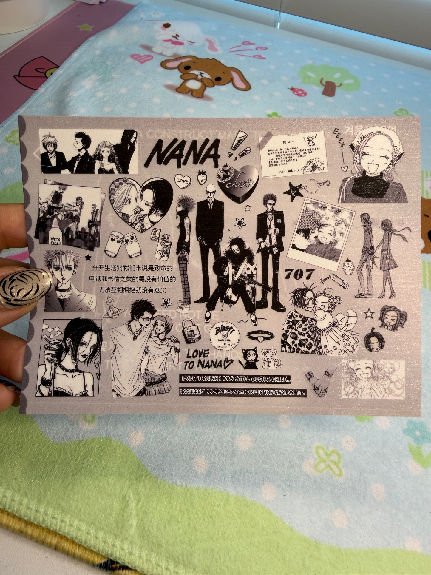 SSJ Nana Anime Sticker Sheet