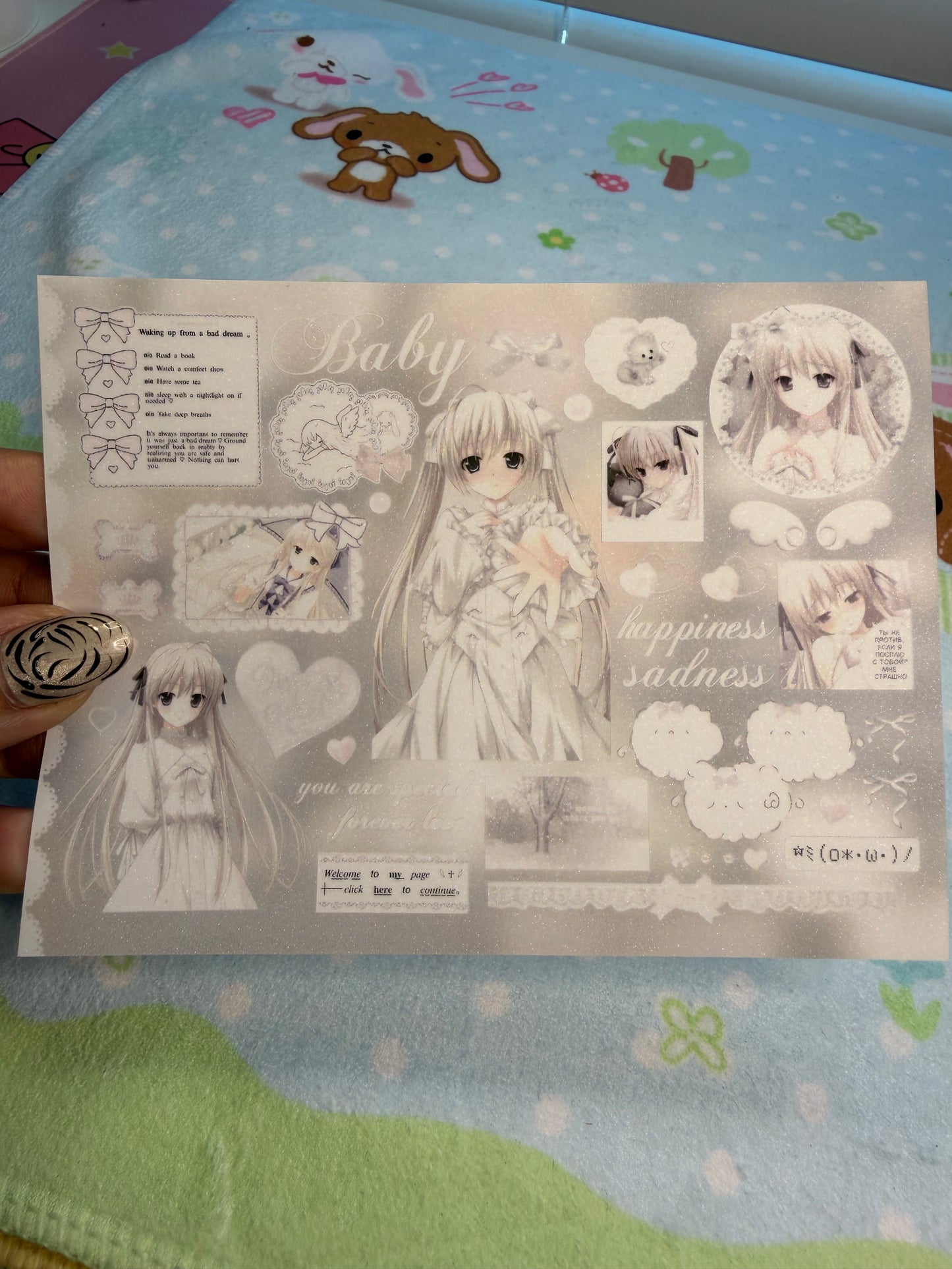 SSP Yosuga No Sora Anime Sticker Sheet