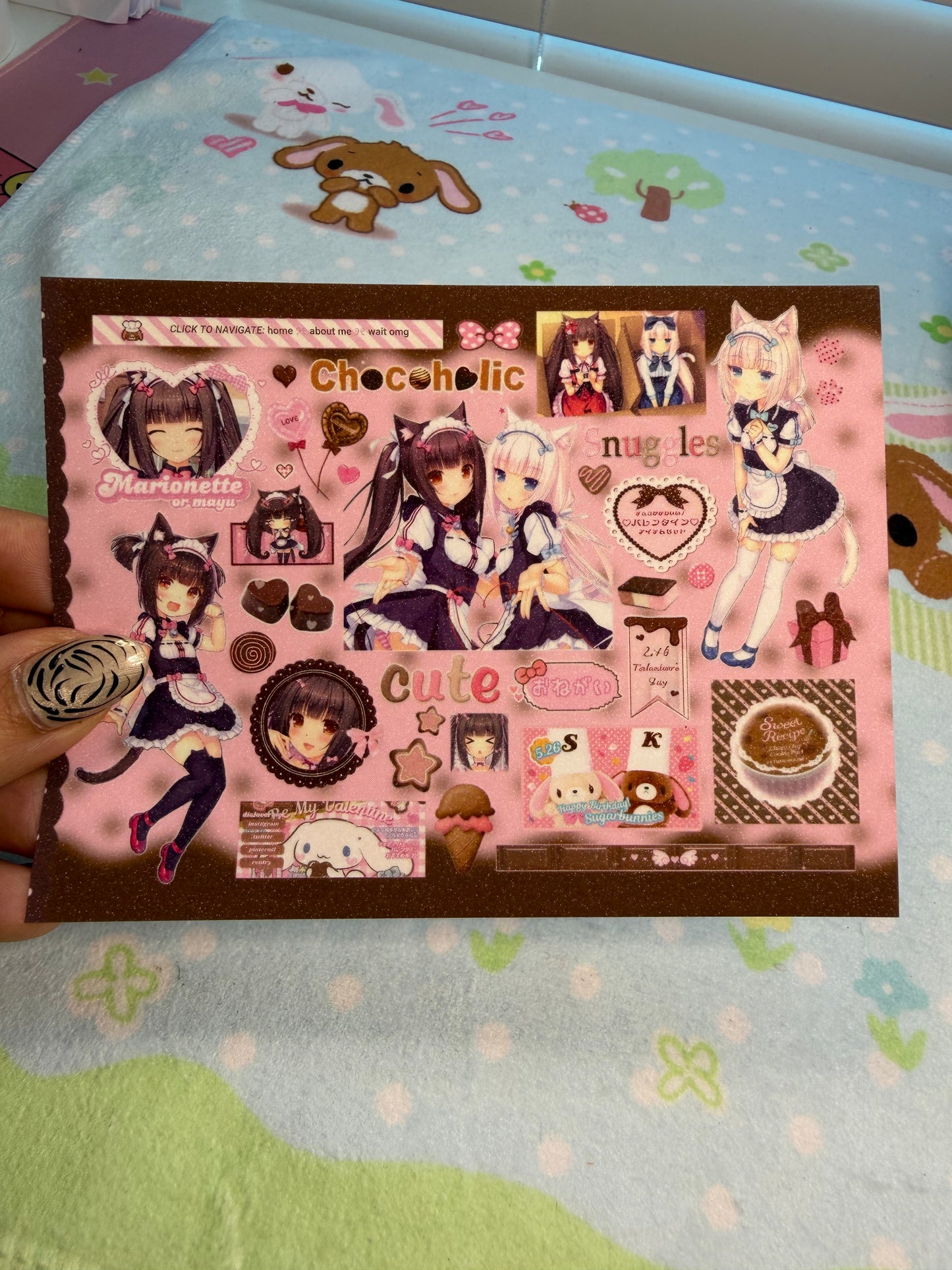 SSQ Nekopara Anime Sticker Sheet