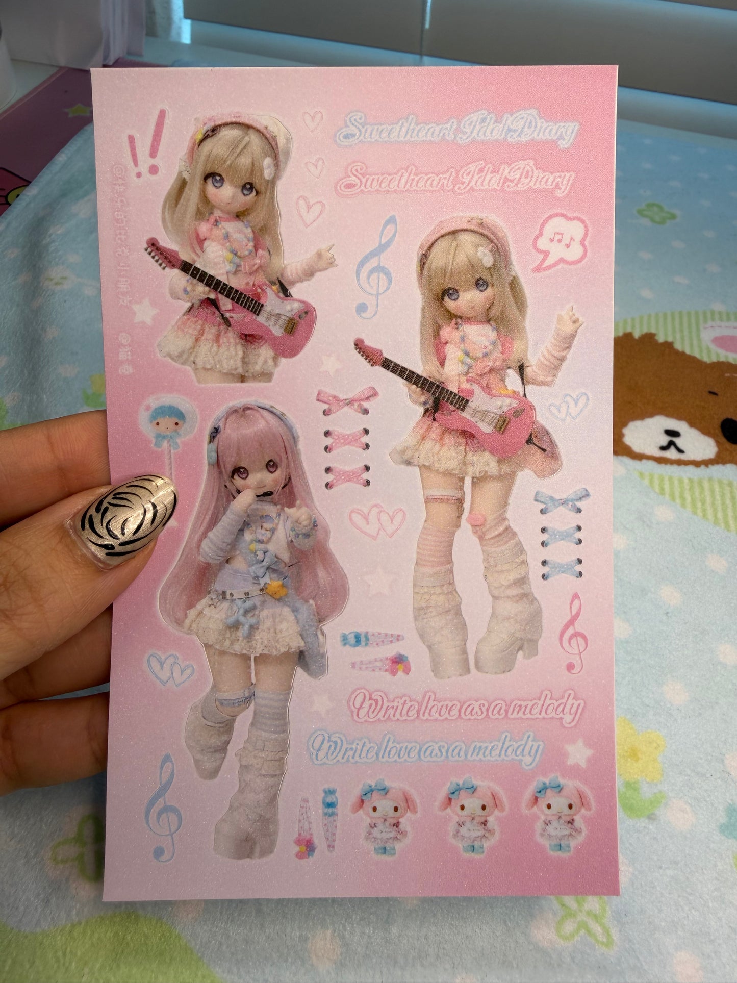 BJD Doll 11 Sticker Sheet