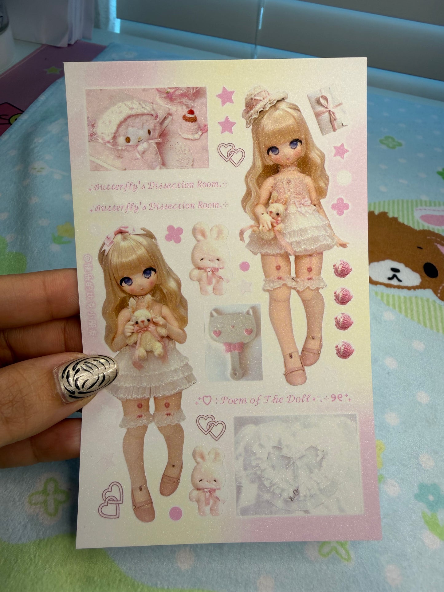 BJD Doll 15 Sticker Sheet