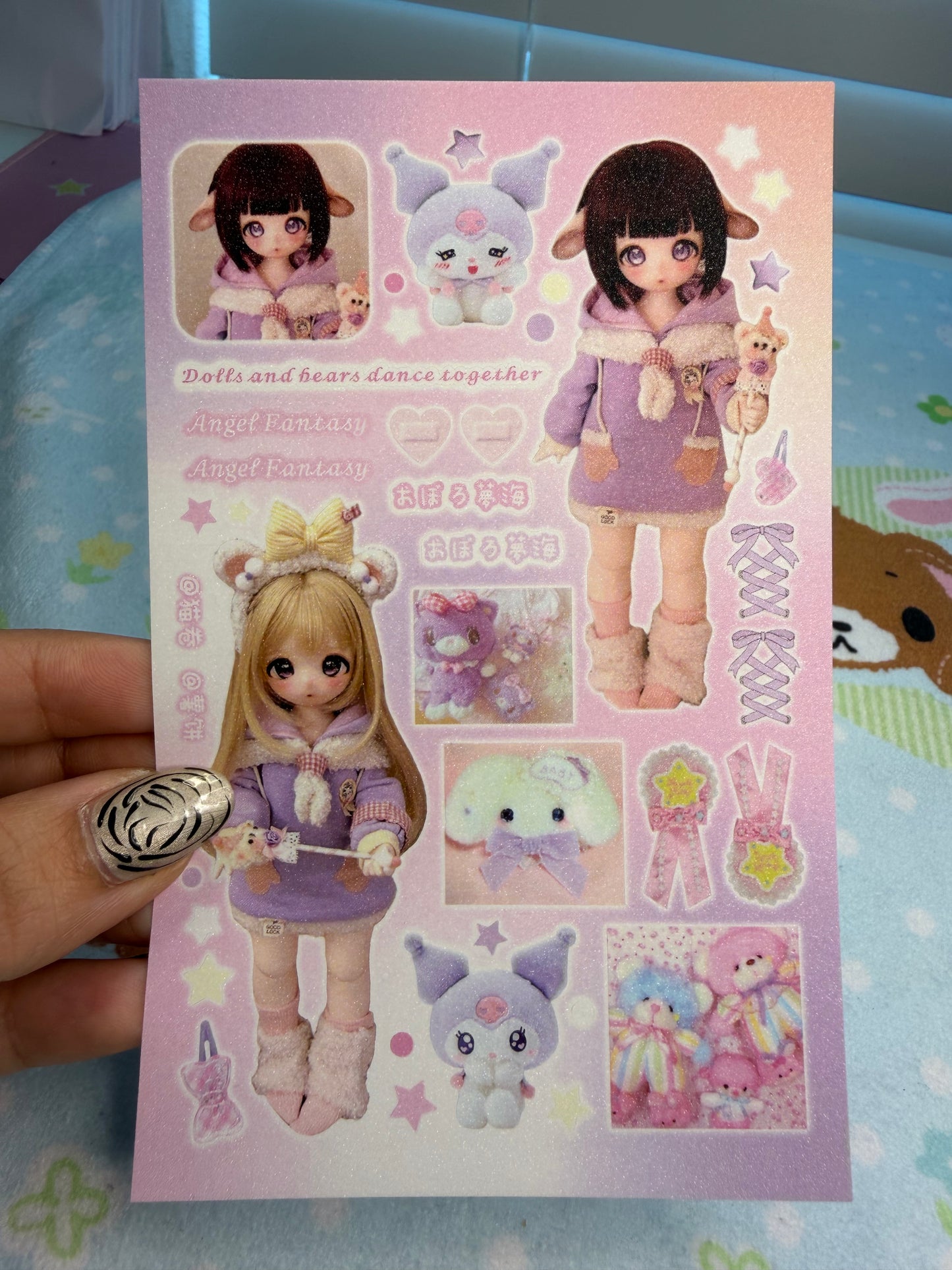 BJD Doll 16 Sticker Sheet