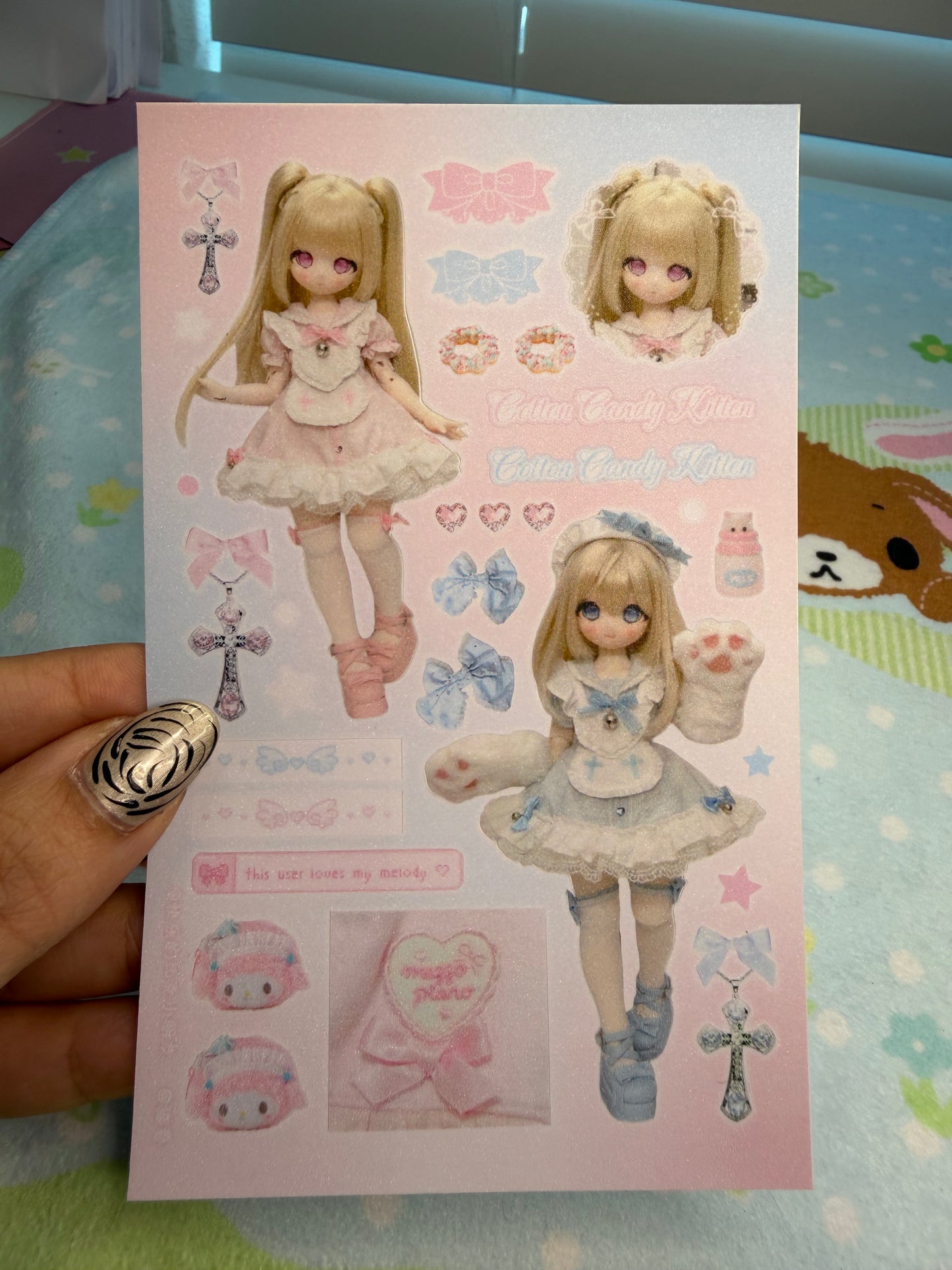 BJD Doll 20 Sticker Sheet