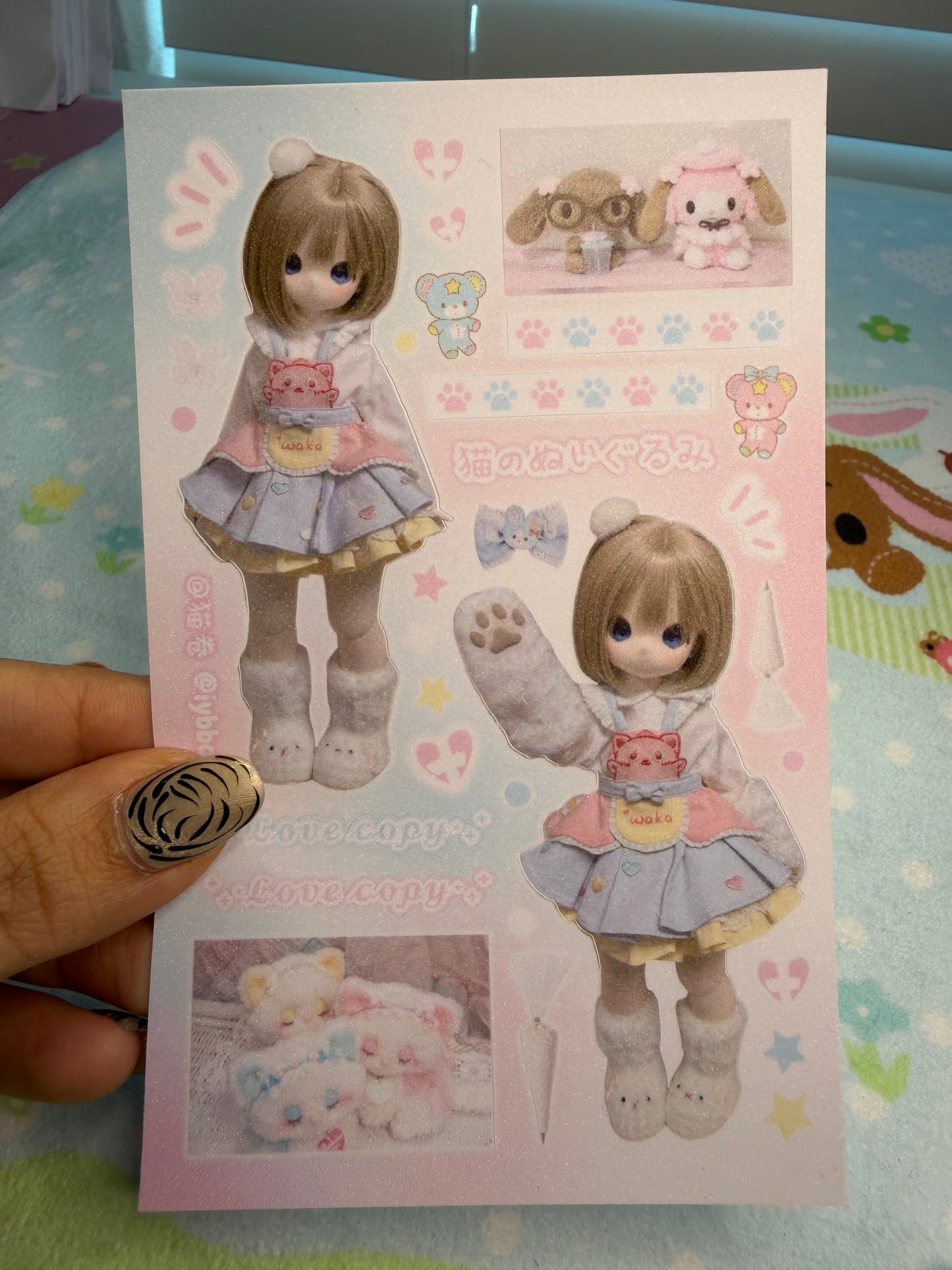 BJD Doll 26 Sticker Sheet
