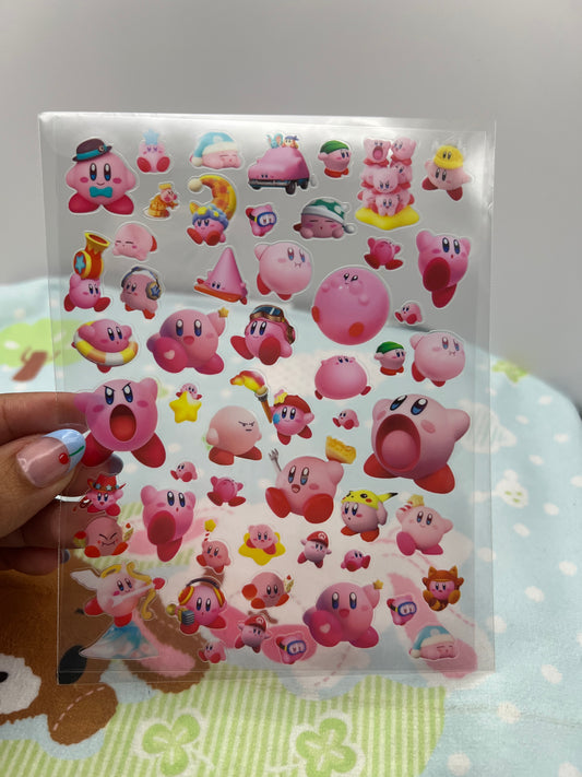 ♡Kirby Awesomeness Sticker Sheet♡