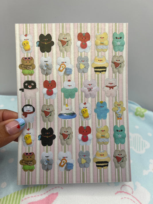 ♡Everyday Plushies Sticker Sheet♡